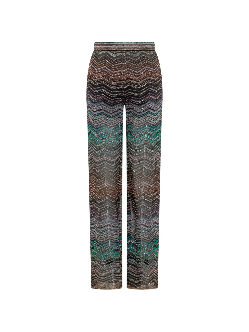 Missoni Broek met zigzag-patroon Zwart