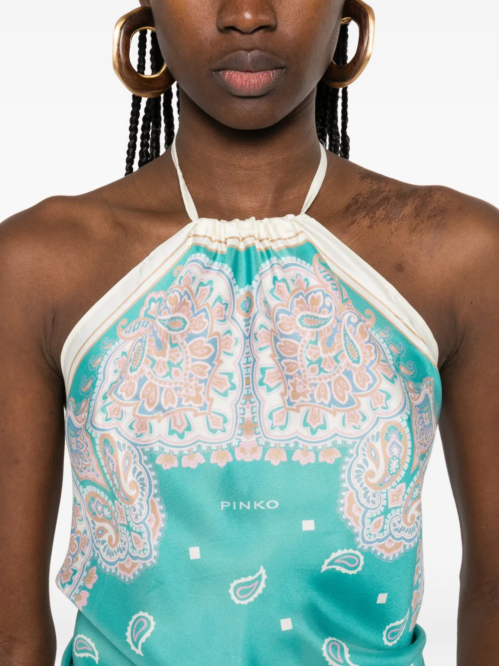 PINKO Cropped top Blauw