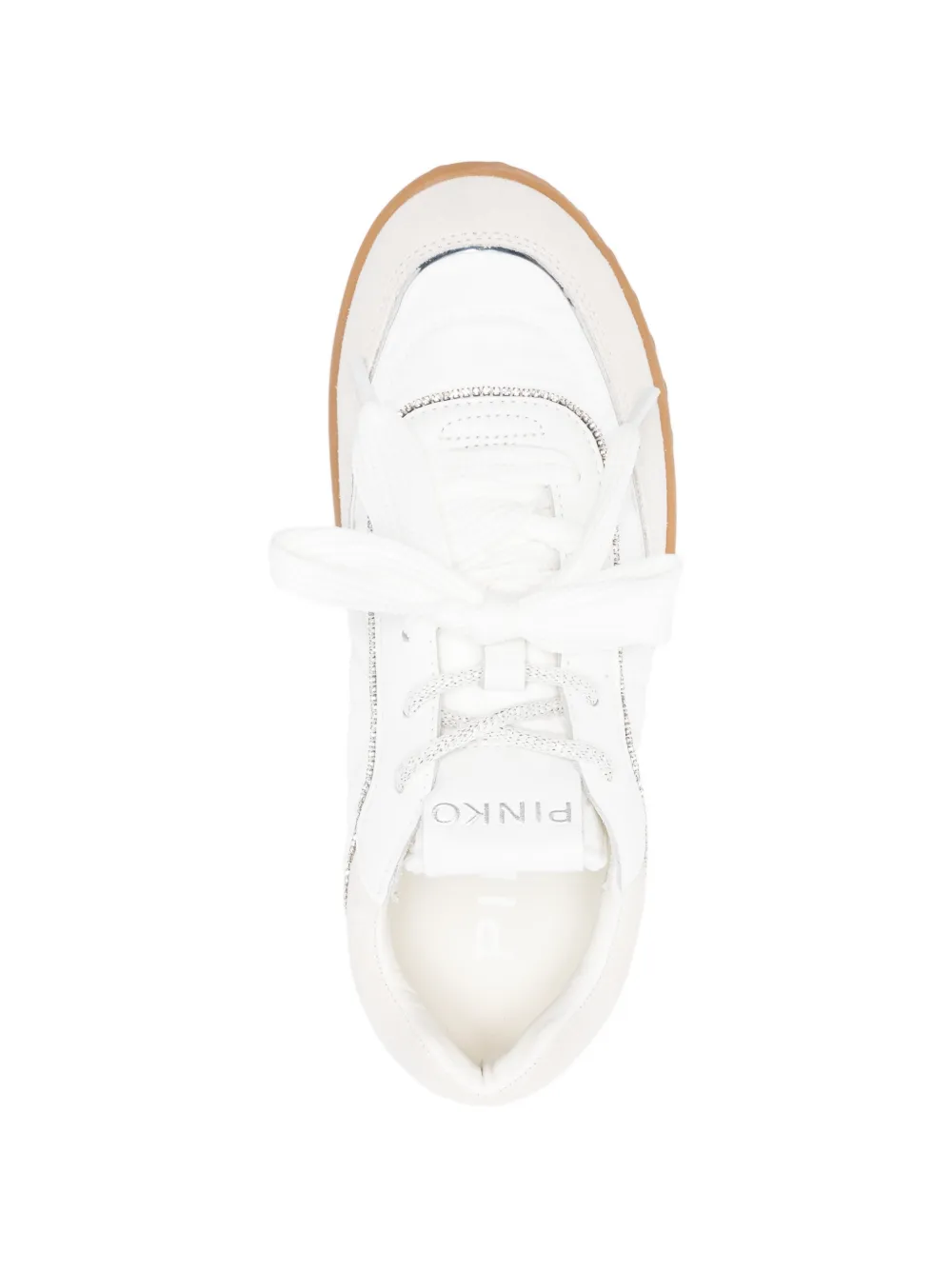 PINKO Gea panelled sneakers Wit
