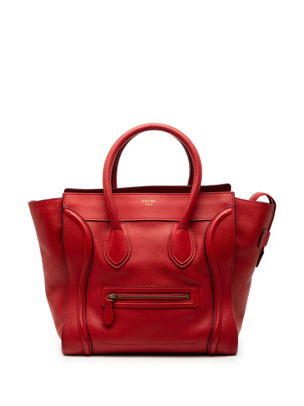 Celine Pre-Owned 2012 Mini Leather Luggage Tote handbag - Rosso