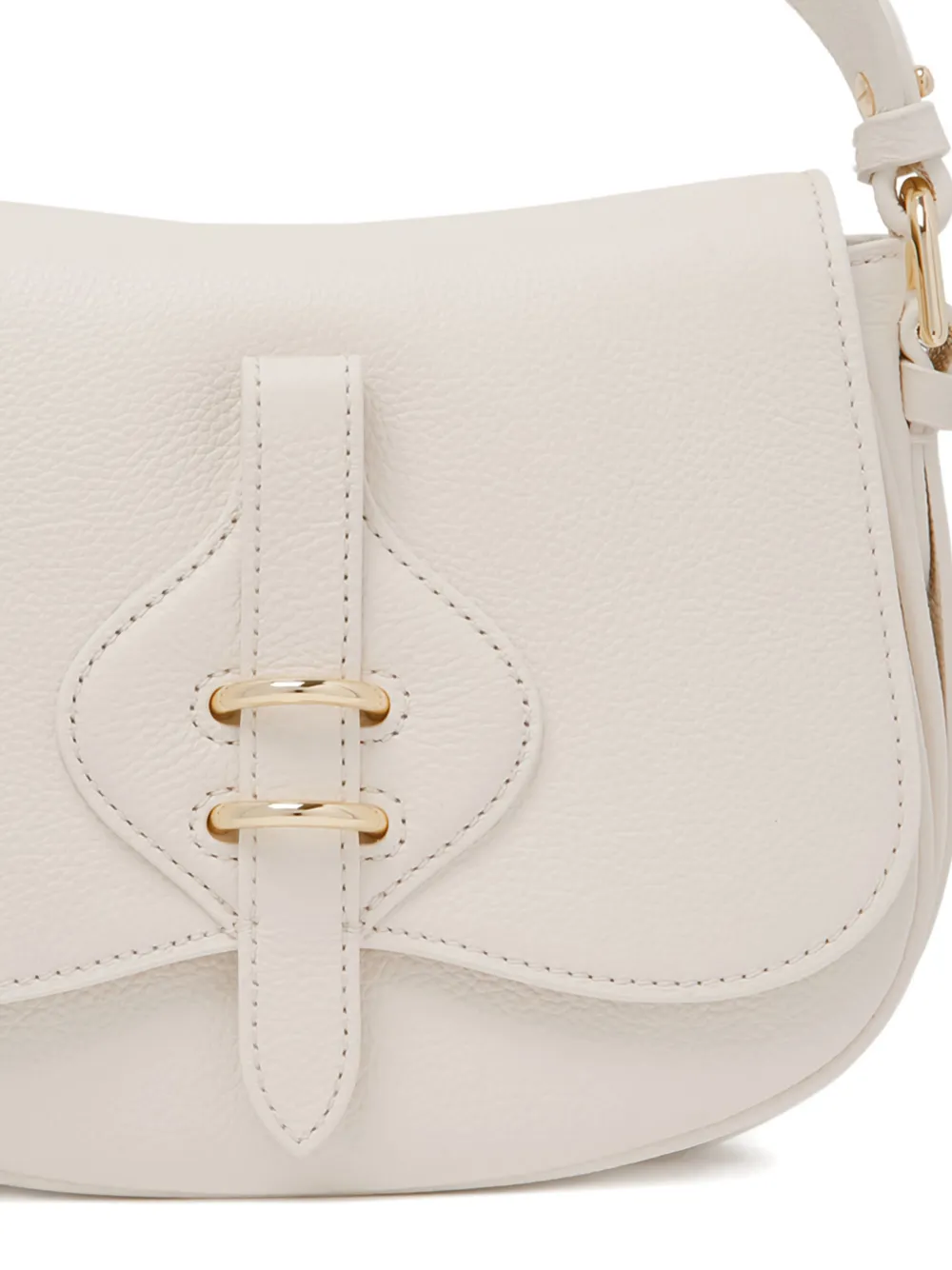 Coccinelle Mavery kleine shopper met gespdetail Wit