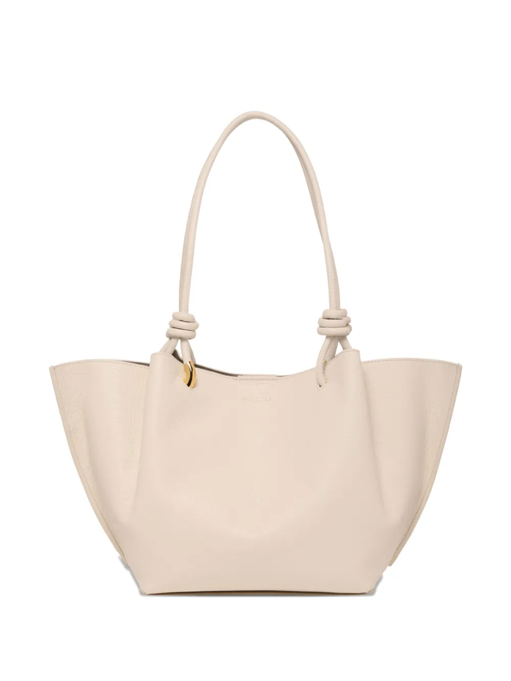 Coccinelle ring-handle tote bag - Bianco