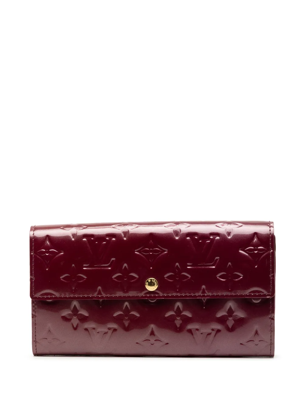 Louis Vuitton Pre-Owned 2008 Monogram Vernis Sarah Wallet long wallets - Rosso