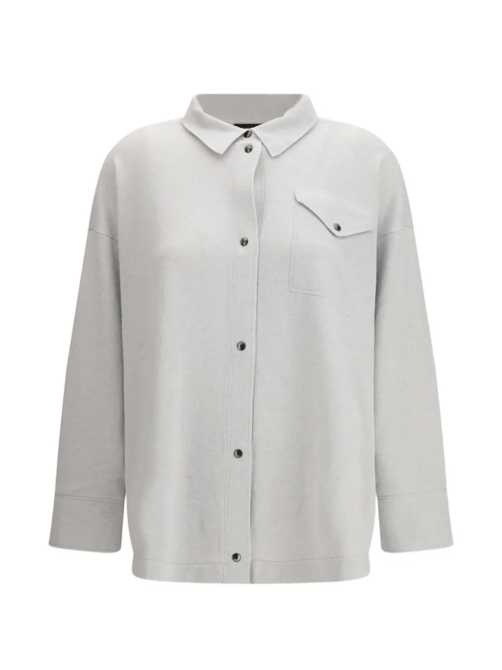 Fabiana Filippi patch-pocket button knit shirt - Grigio