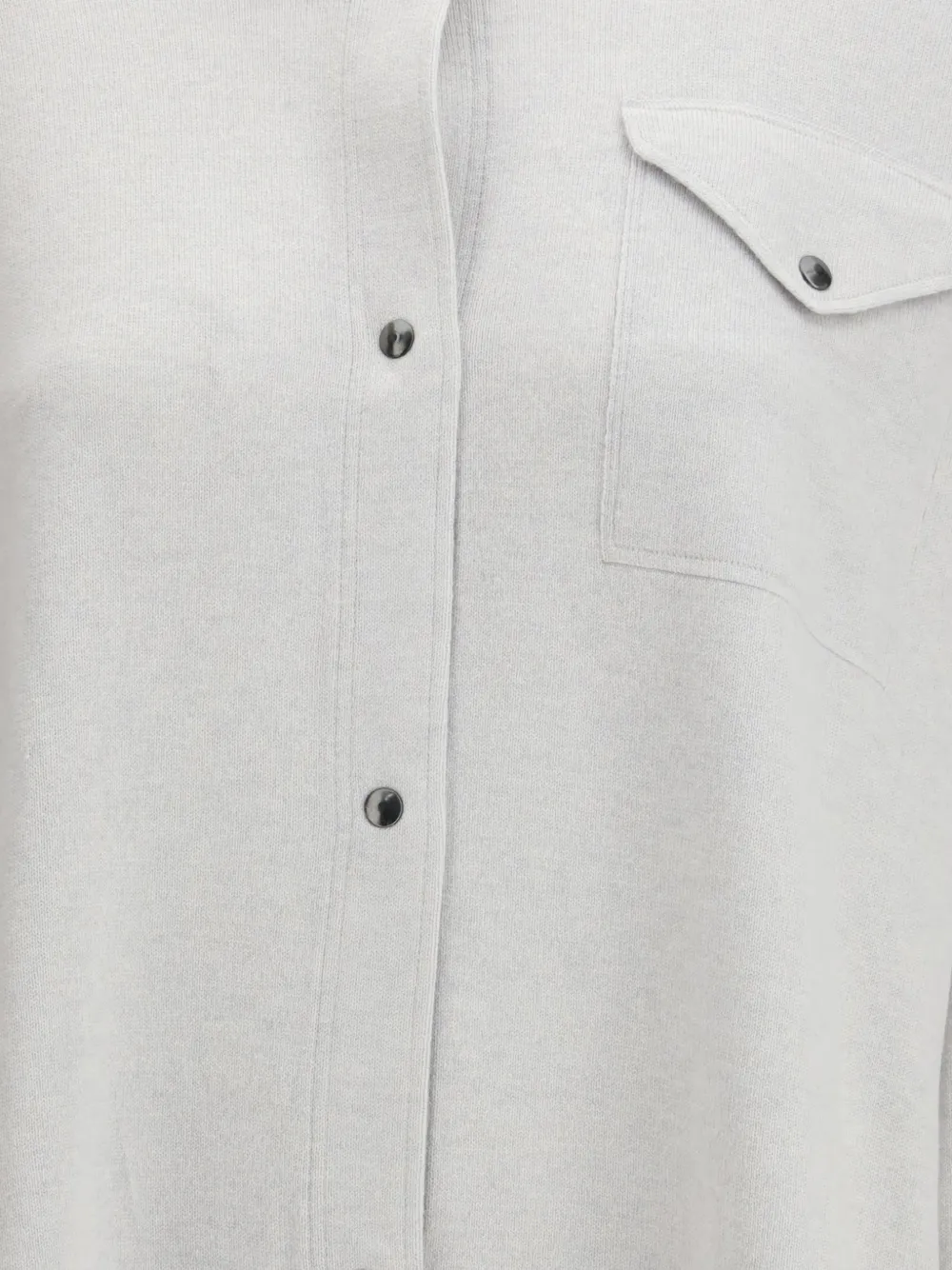 Fabiana Filippi Blouse met opgestikte zak en knopen Grijs