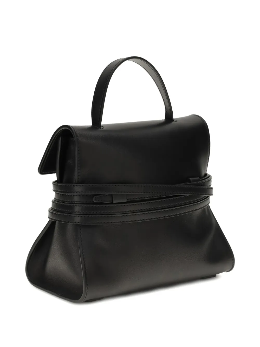 Moschino Leren shopper Zwart