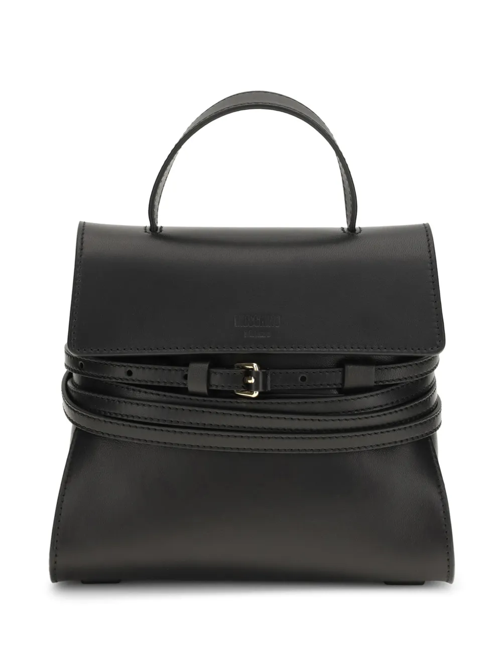 Moschino buckle leather tote bag - Nero