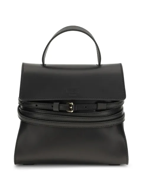 Moschino buckle leather tote bag 