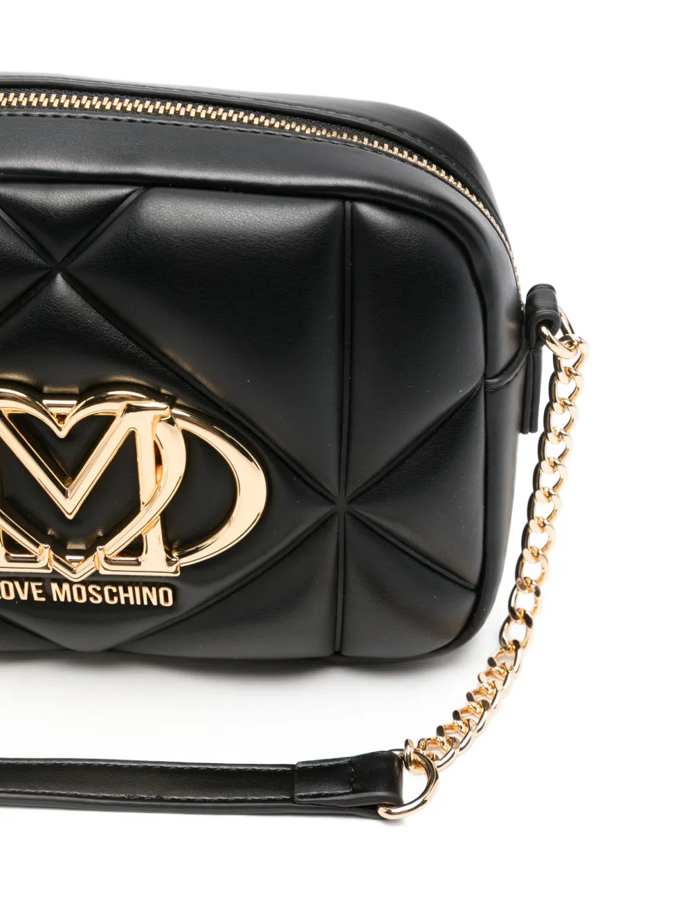 Love Moschino Schoudertas met logo Zwart