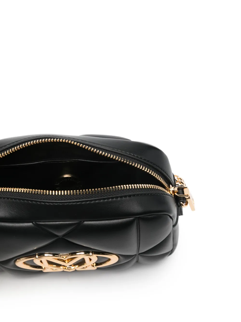 Love Moschino Schoudertas met logo Zwart