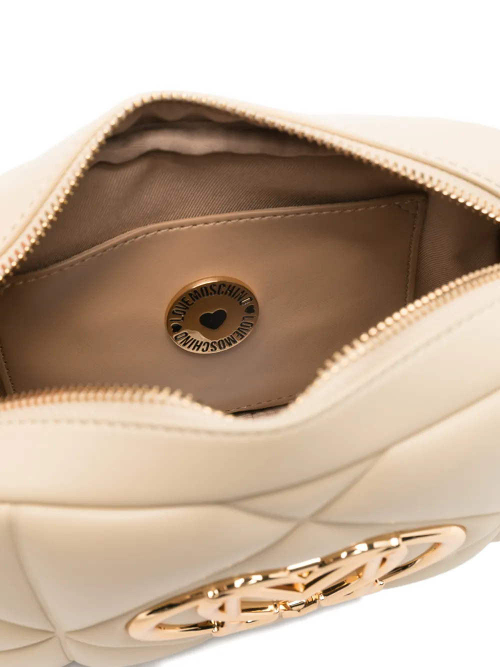Love Moschino Gewatteerde crossbodytas Beige