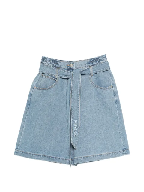 PINKO shorts de mezclilla con pretina elástica