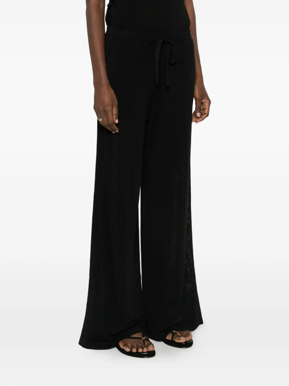 Drawstring-Fastening Palazzo Pants