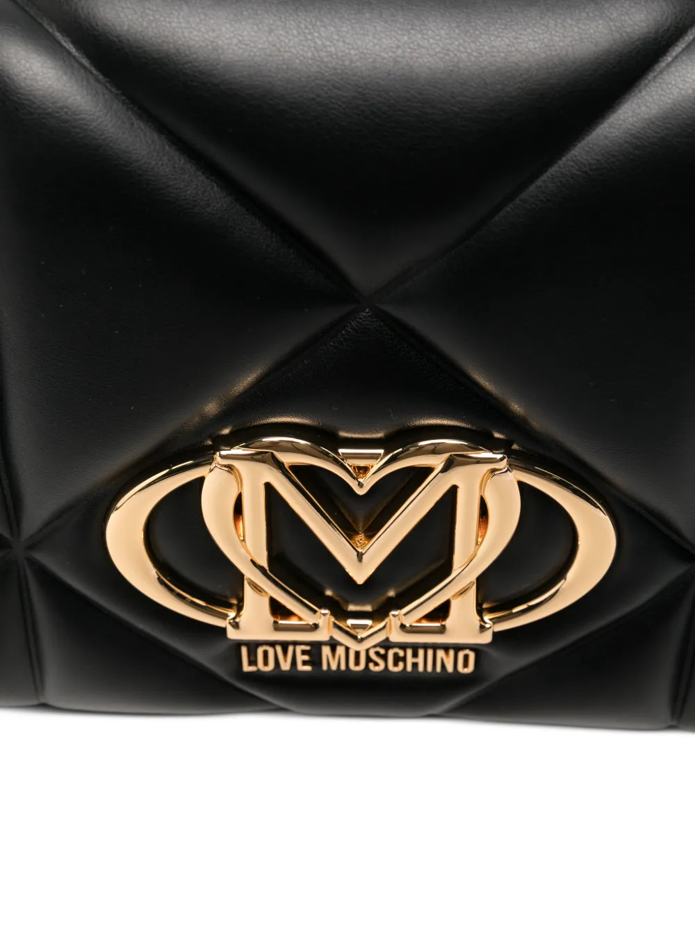 Love Moschino Schoudertas met logo Zwart