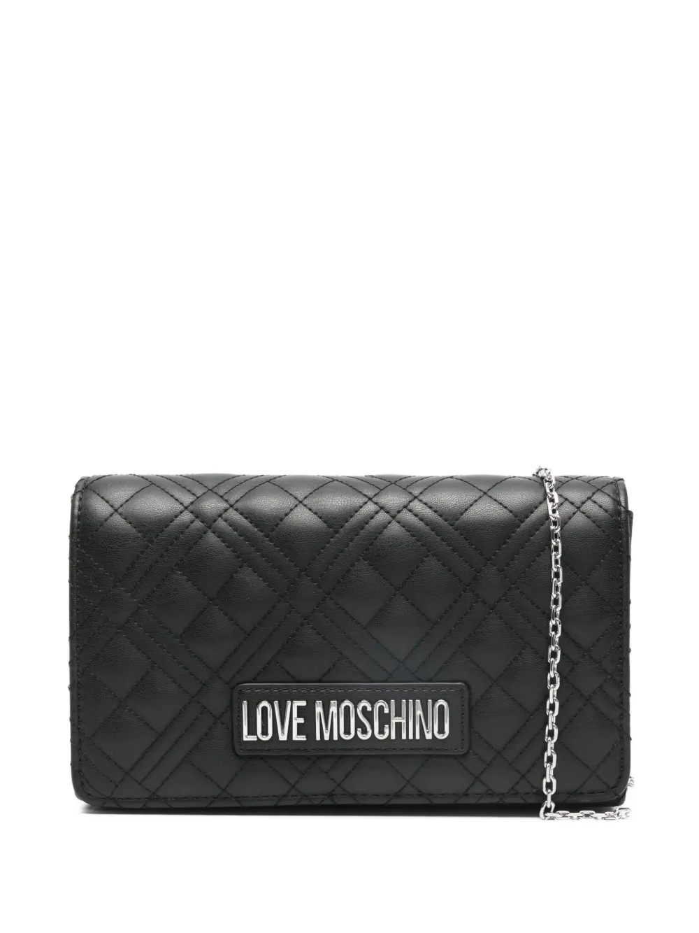 Love Moschino Borsa a spalla con catena - Nero