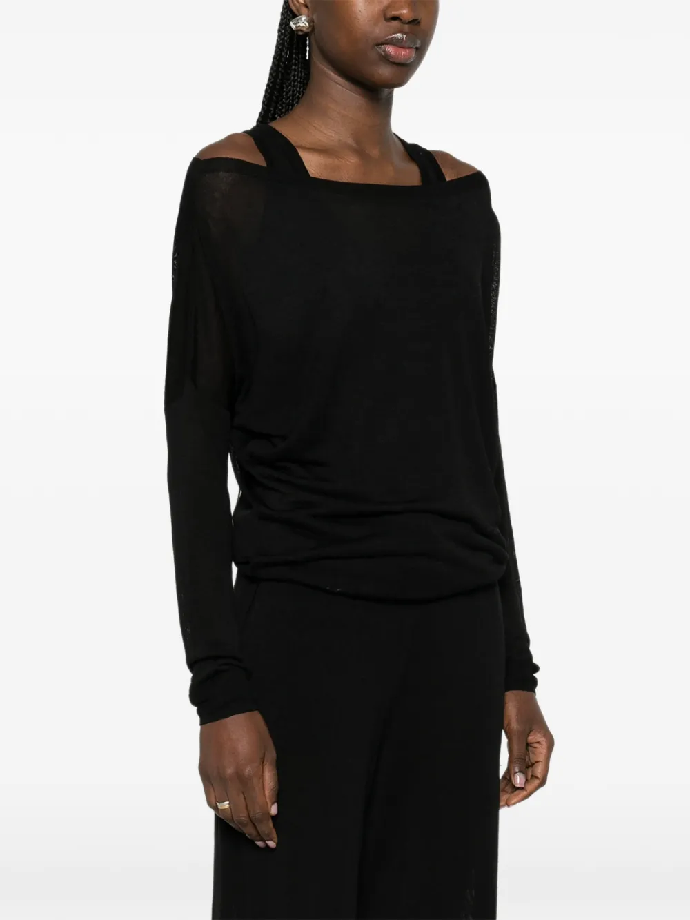 P.A.R.O.S.H. T-shirt met lange mouwen Zwart