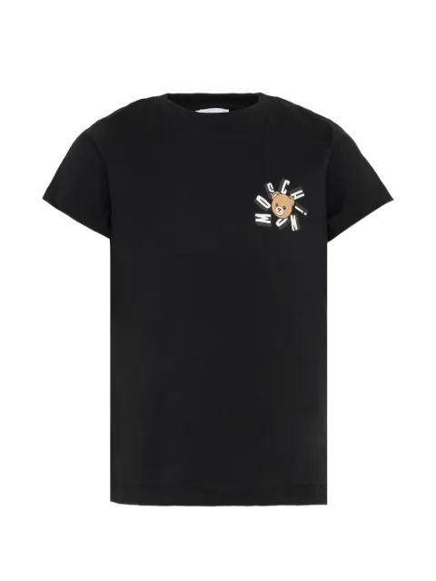 Moschino Kids playera con logo estampado