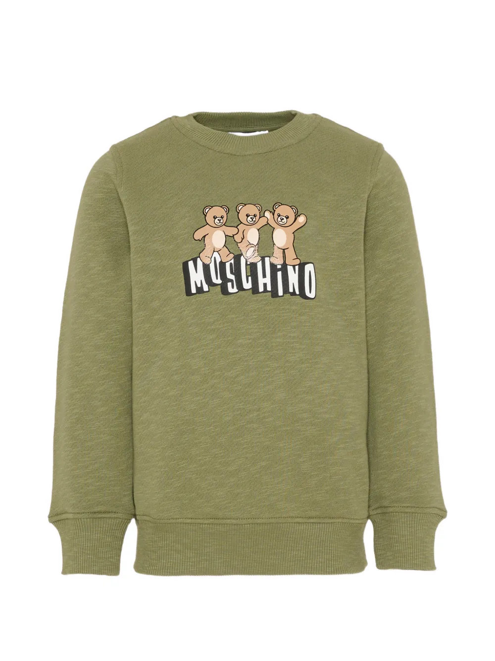Moschino Kids crew-neck sweatshirt - Verde