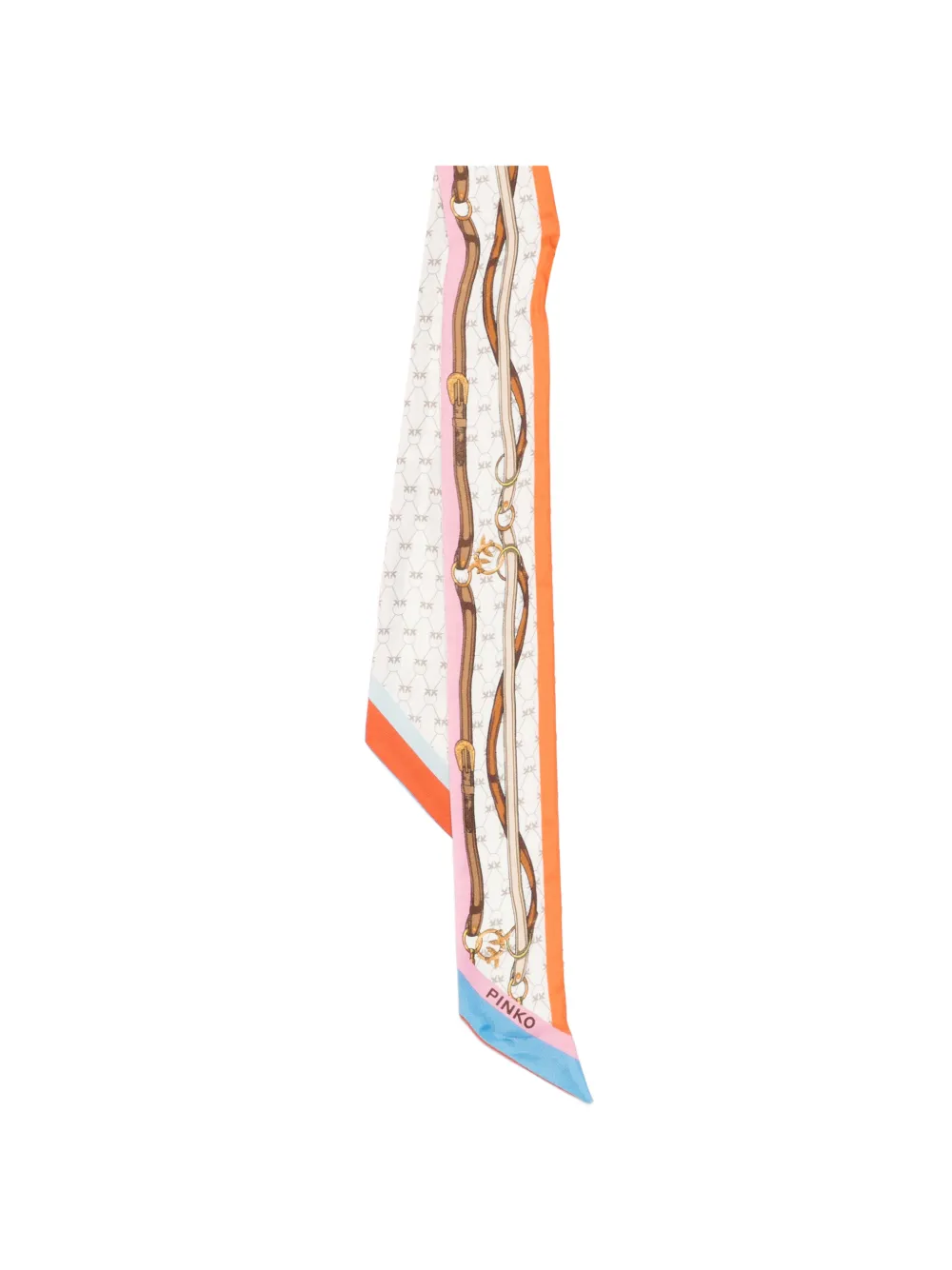 PINKO Pogo belt print scarf - Toni neutri