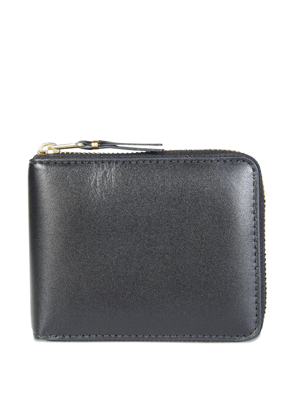 Comme Des Garçons Shirt leather line zip wallet - Nero