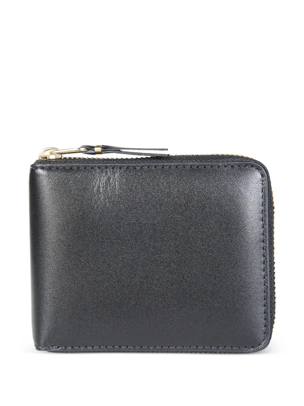 Comme Des Garçons Shirt leather line zip wallet - Nero