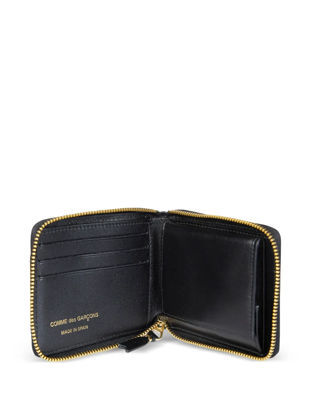 leather line zip wallet
