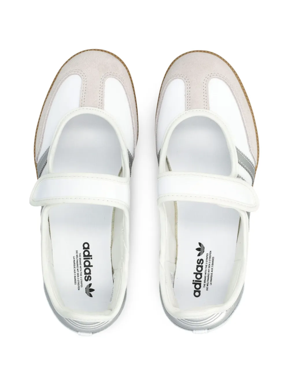 adidas Samba Jane ballerina's met drie strepen Wit