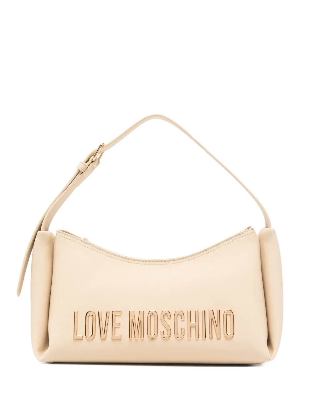 Love Moschino embossed shoulder bag - Toni neutri