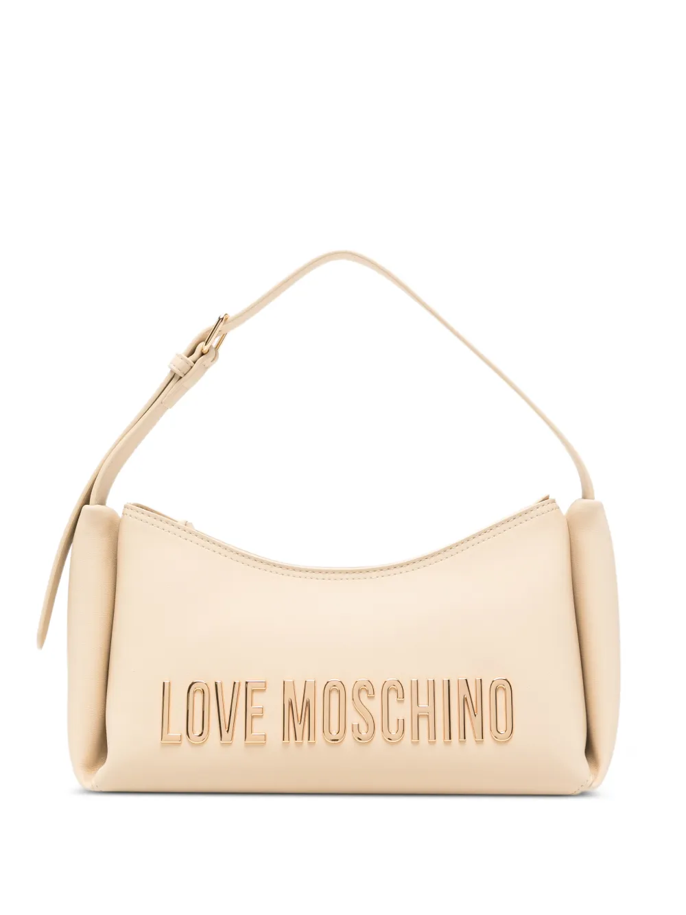 Love Moschino embossed shoulder bag - Toni neutri