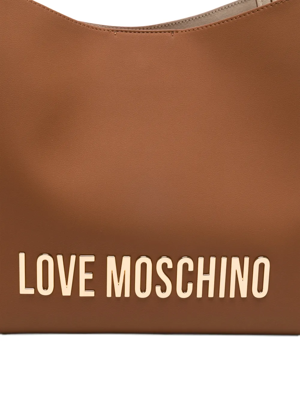 Love Moschino Shopper met logo Bruin