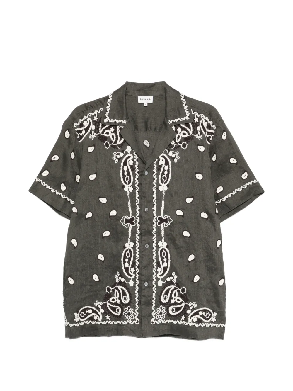 P.a.r.o.s.h Embroidery Shirt In Gray