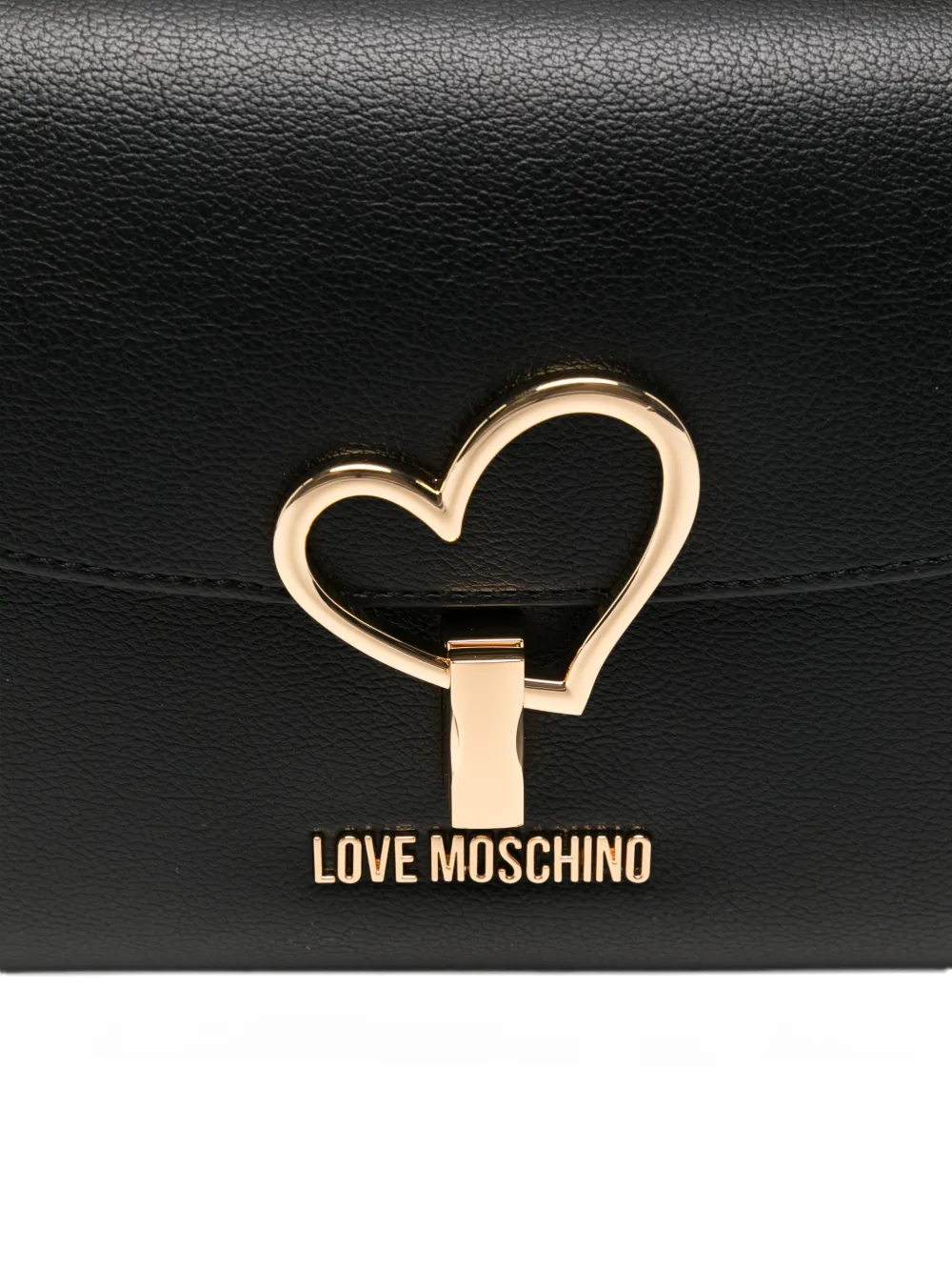 Love Moschino Shopper met hart applicatie Zwart