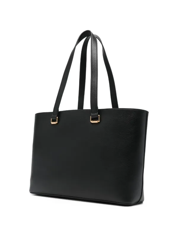 y*u様 Love Moschino ブラックトートバッグ Love Moschino ハートアップリケ ハンドバッグ | ブラック | FARFETCH JP