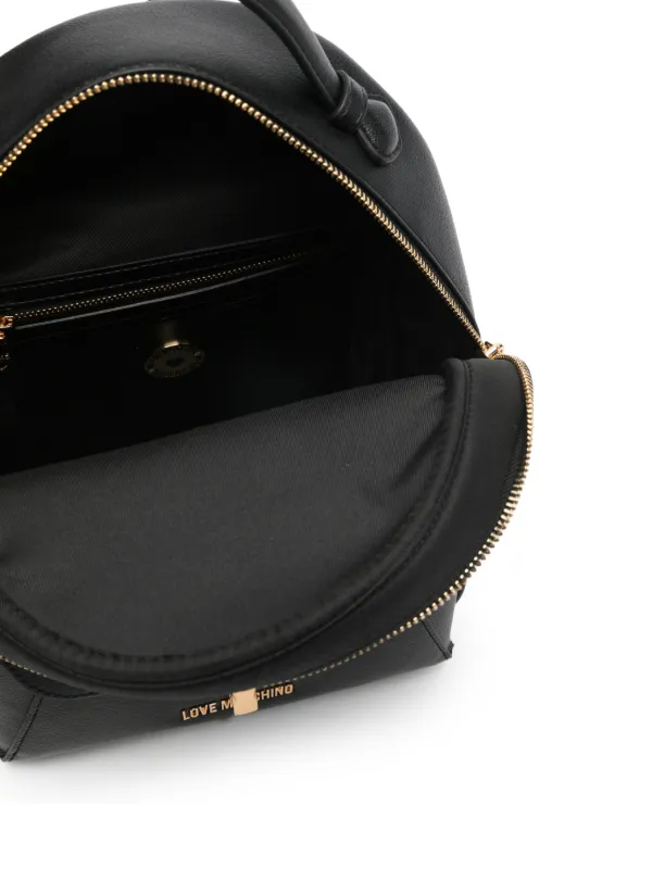 Love Moschino Mochila Com Detalhe De Coração | Preto | FARFETCH BR