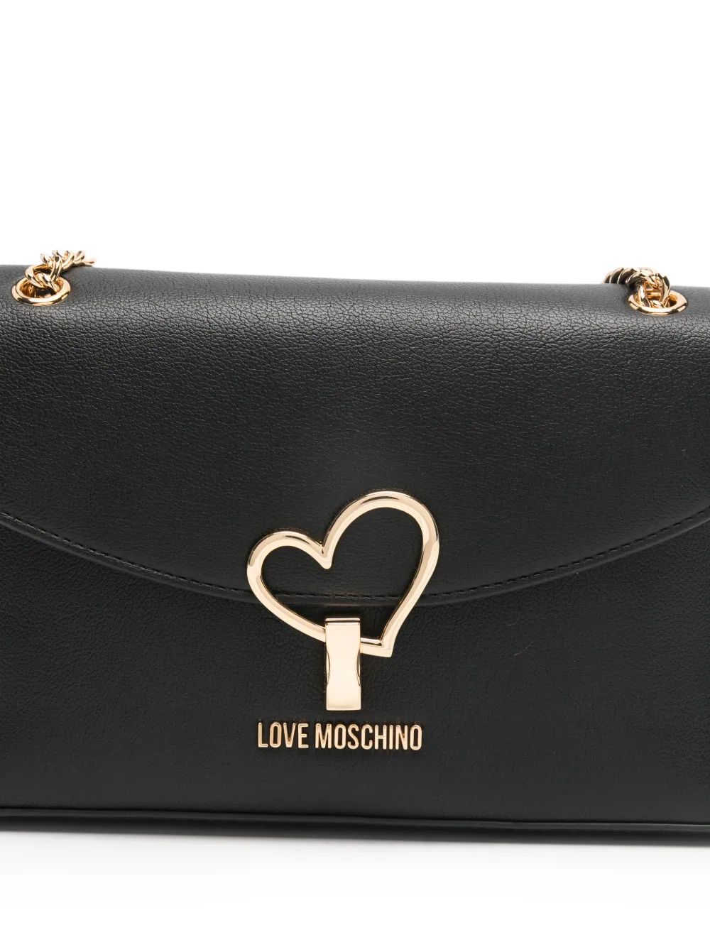 Love Moschino Schoudertas met hartketting Zwart