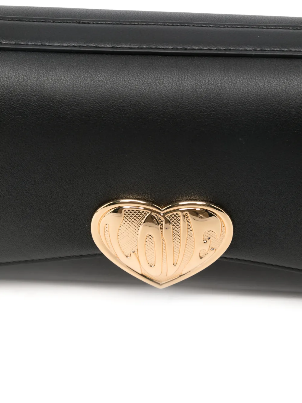 Love Moschino Shopper met hartpatch Zwart