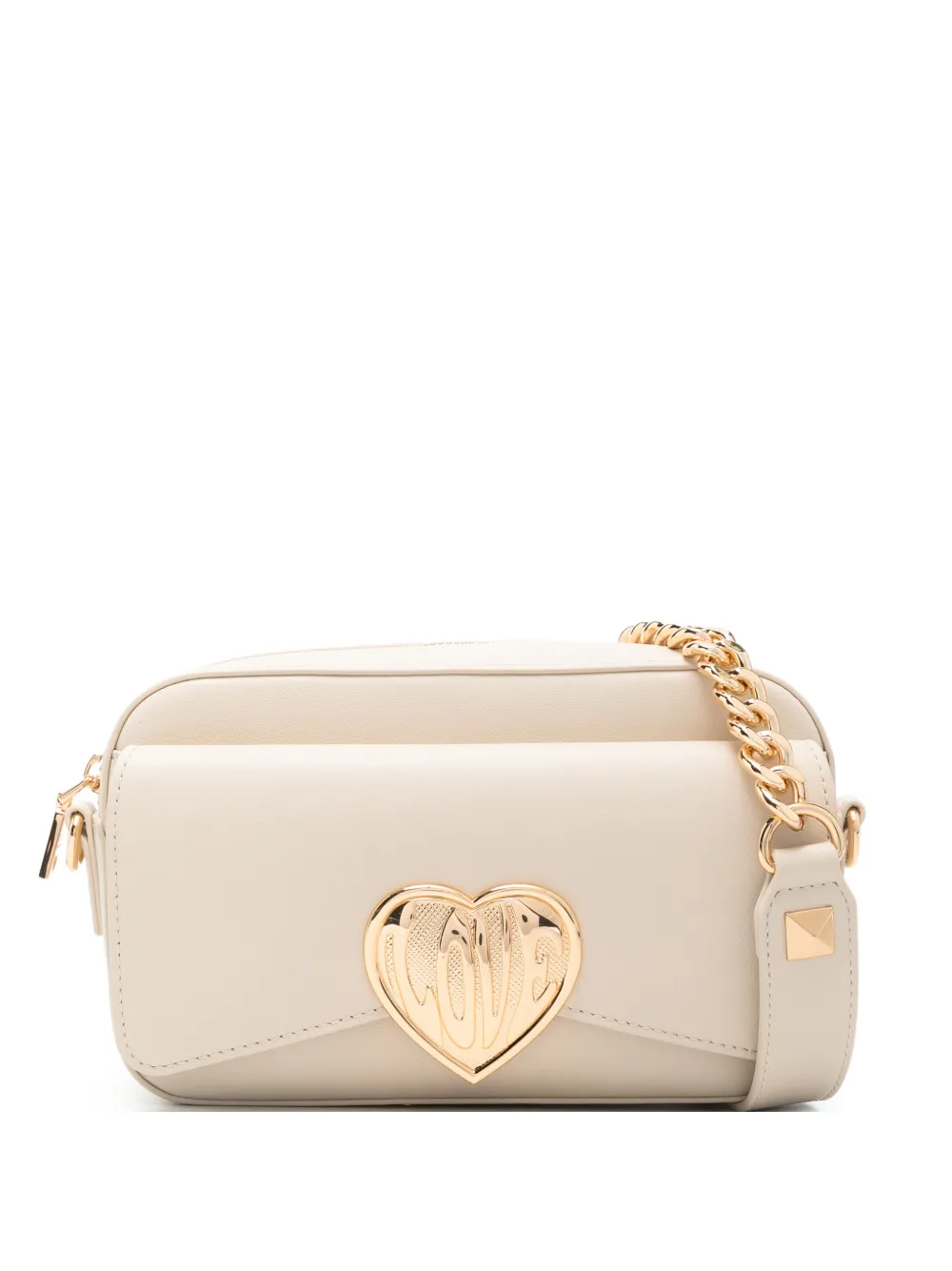 Love Moschino Borsa a spalla con decorazione - Toni neutri