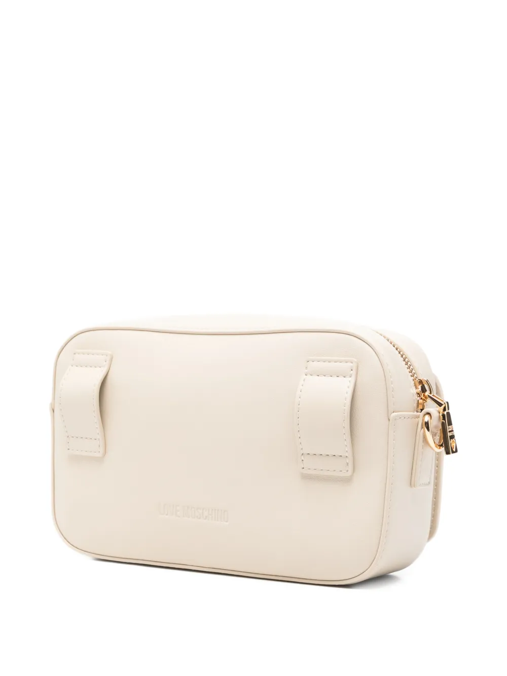 Love Moschino Schoudertas verfraaid met hart Beige