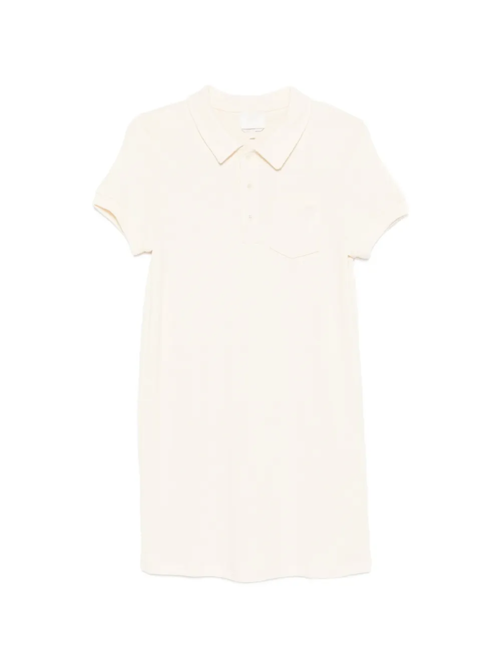 A.P.C. pocket polo-collar mini dress - Neutrals