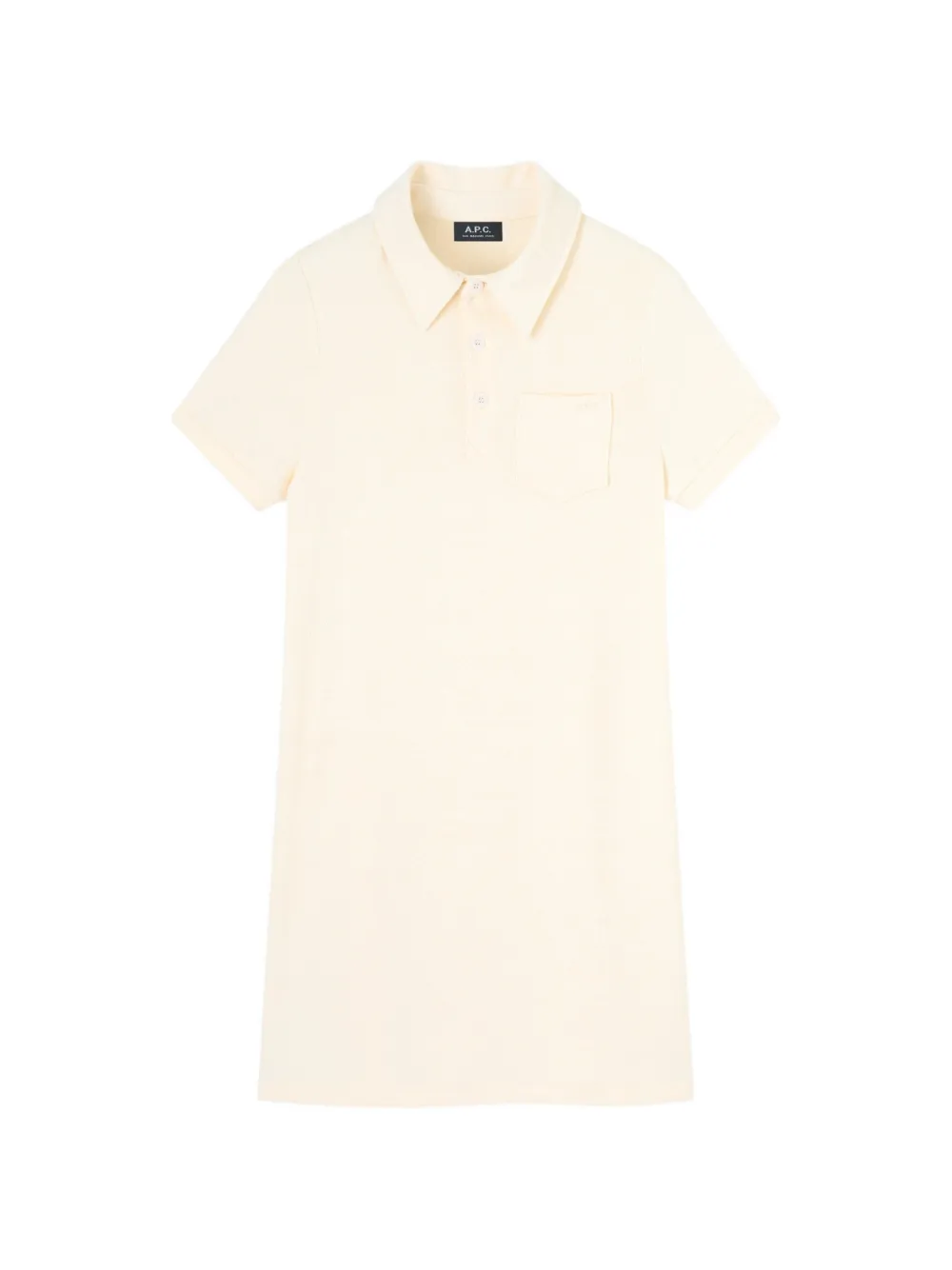 A.P.C. pocket polo-collar mini dress · XS