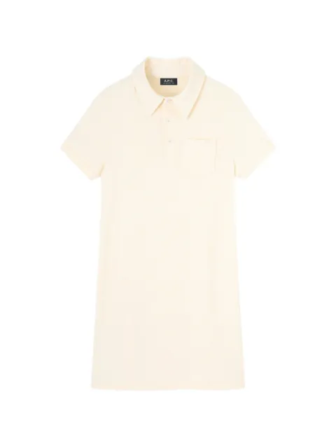 A.P.C. pocket polo-collar mini dress