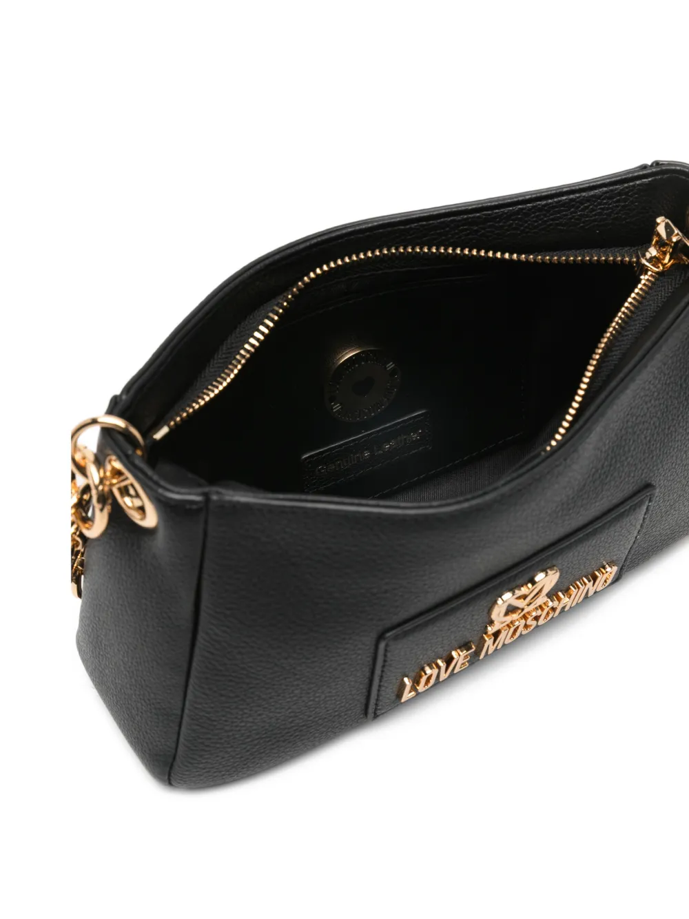 Love Moschino Schoudertas met logo Zwart