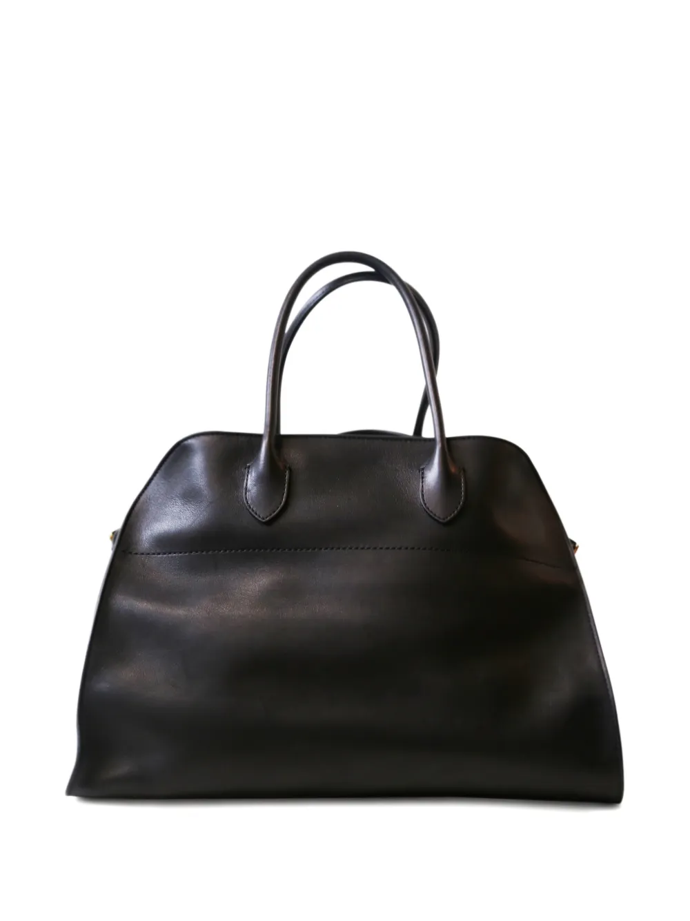The Row Pre-Owned Margaux leather tote bag - Nero