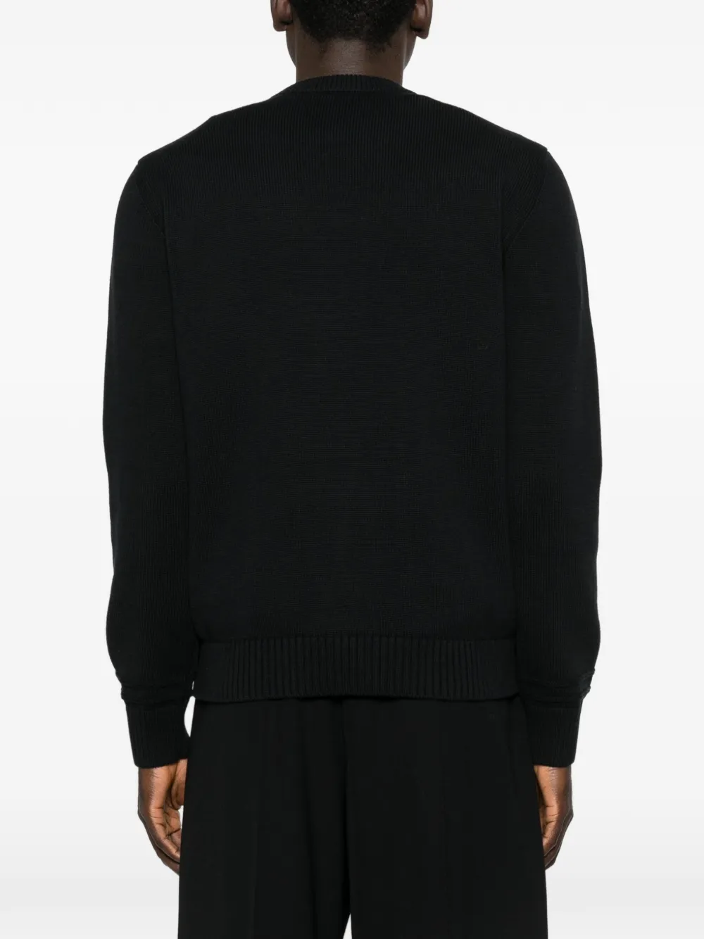 Gucci Intarsia gebreide trui Zwart