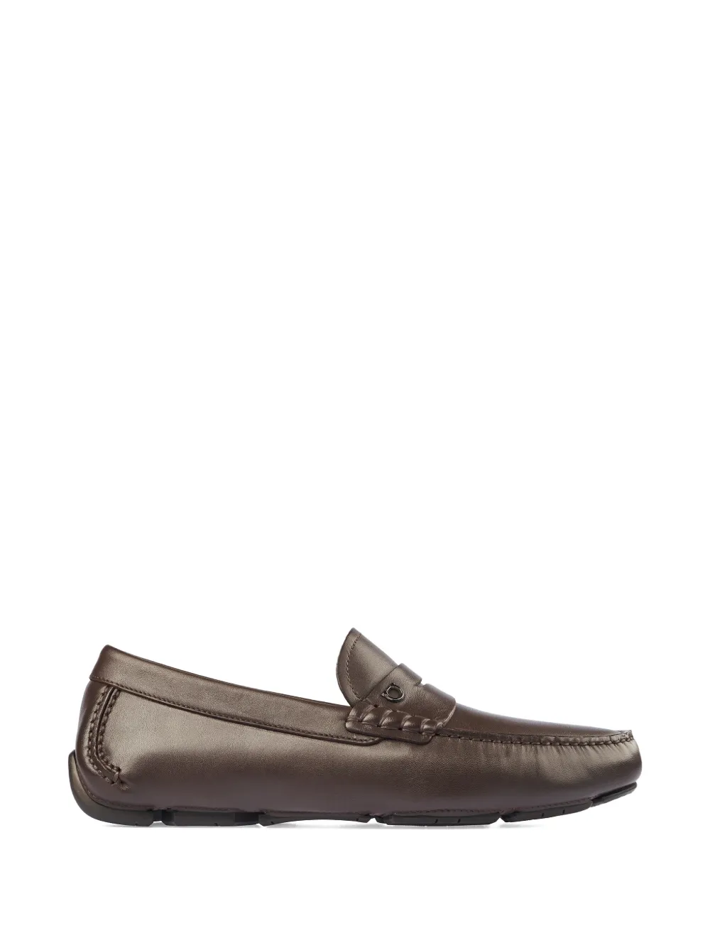 Ferragamo Horseshoe-detail loafers - Marrone