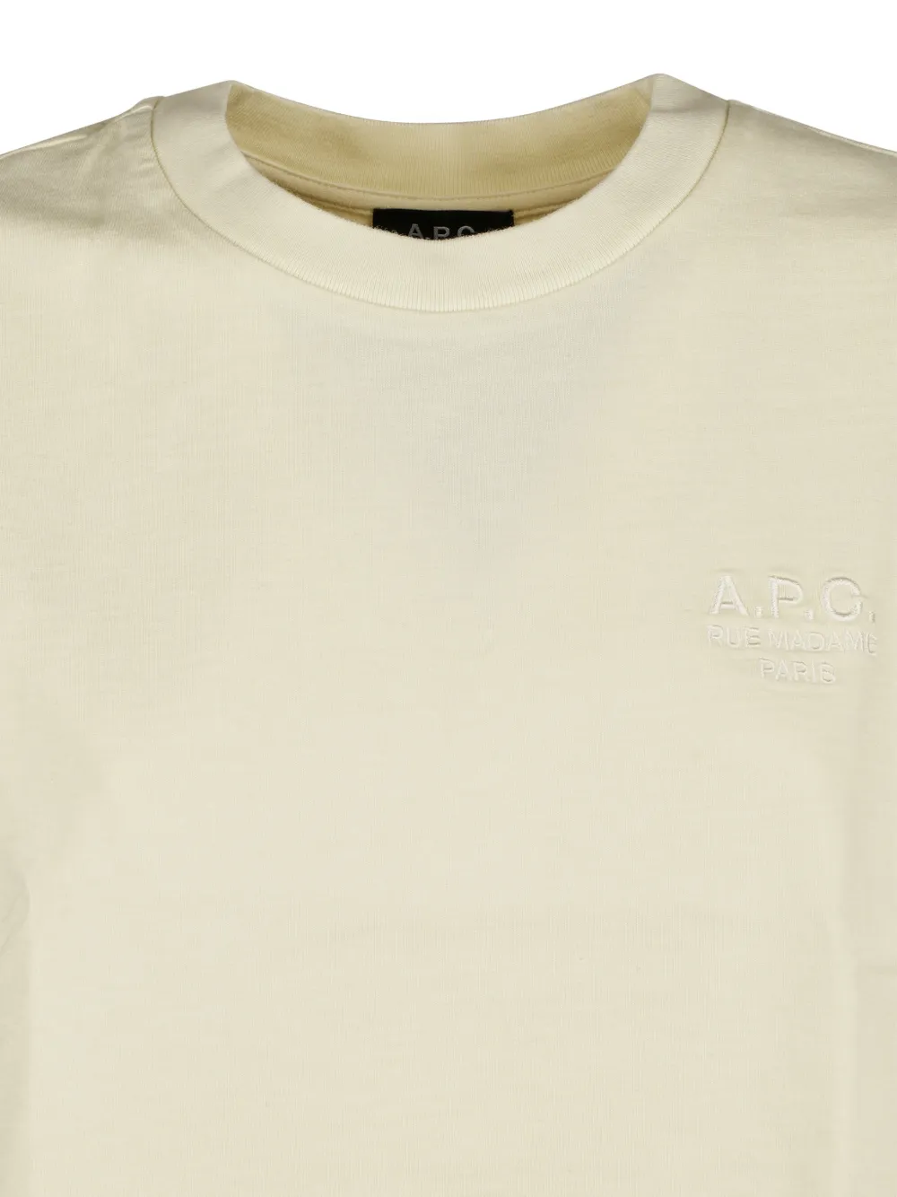  A.p.c. Embroidered T-shirt - Neutrals 