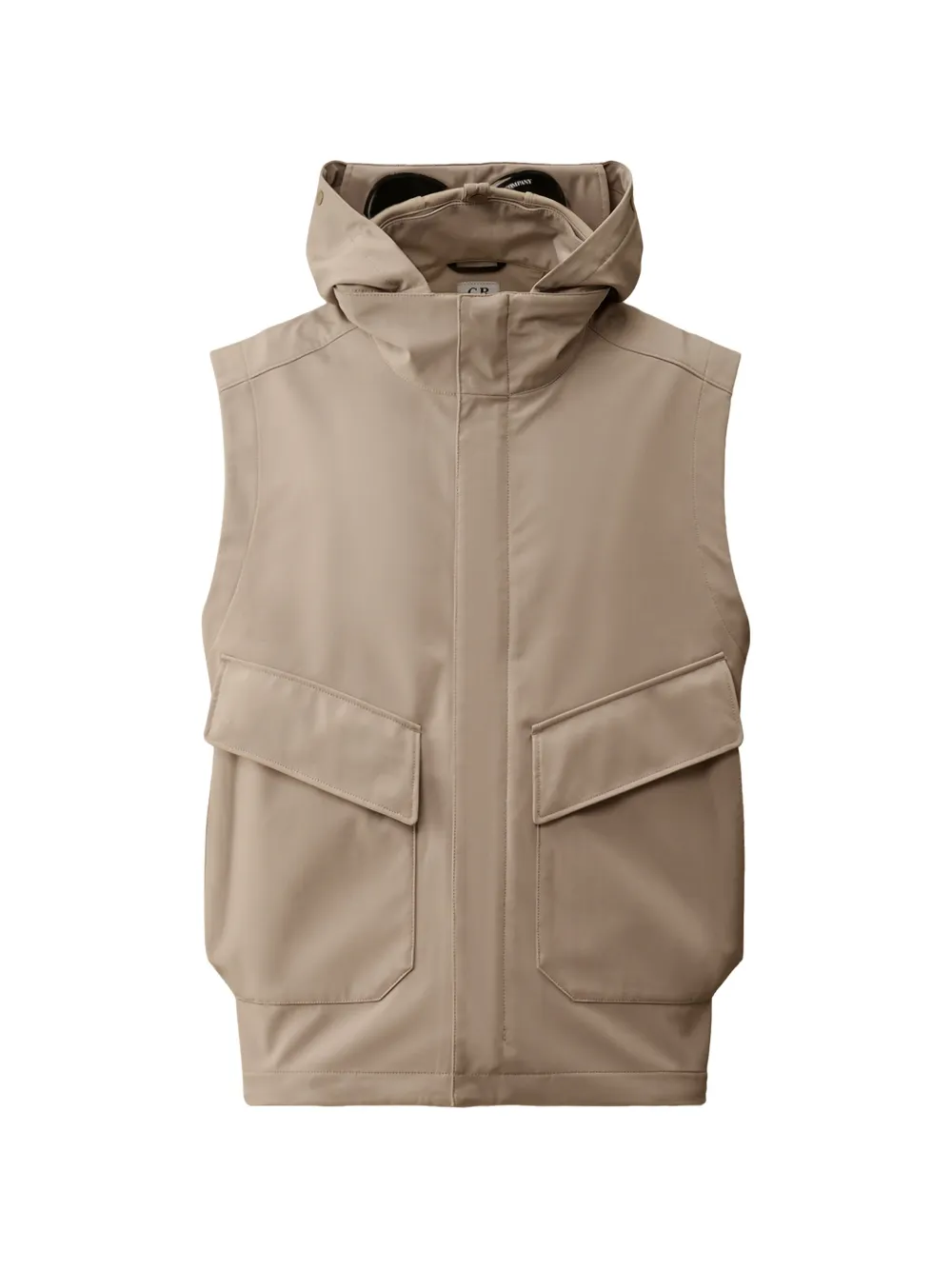 C.P. Company フーデッド ポケットベスト | ニュートラル | Image 1