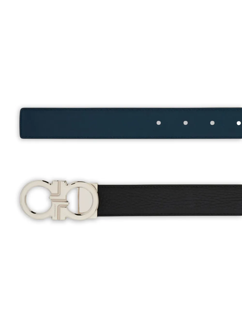  Ferragamo Logo Buckle Belt - Black 