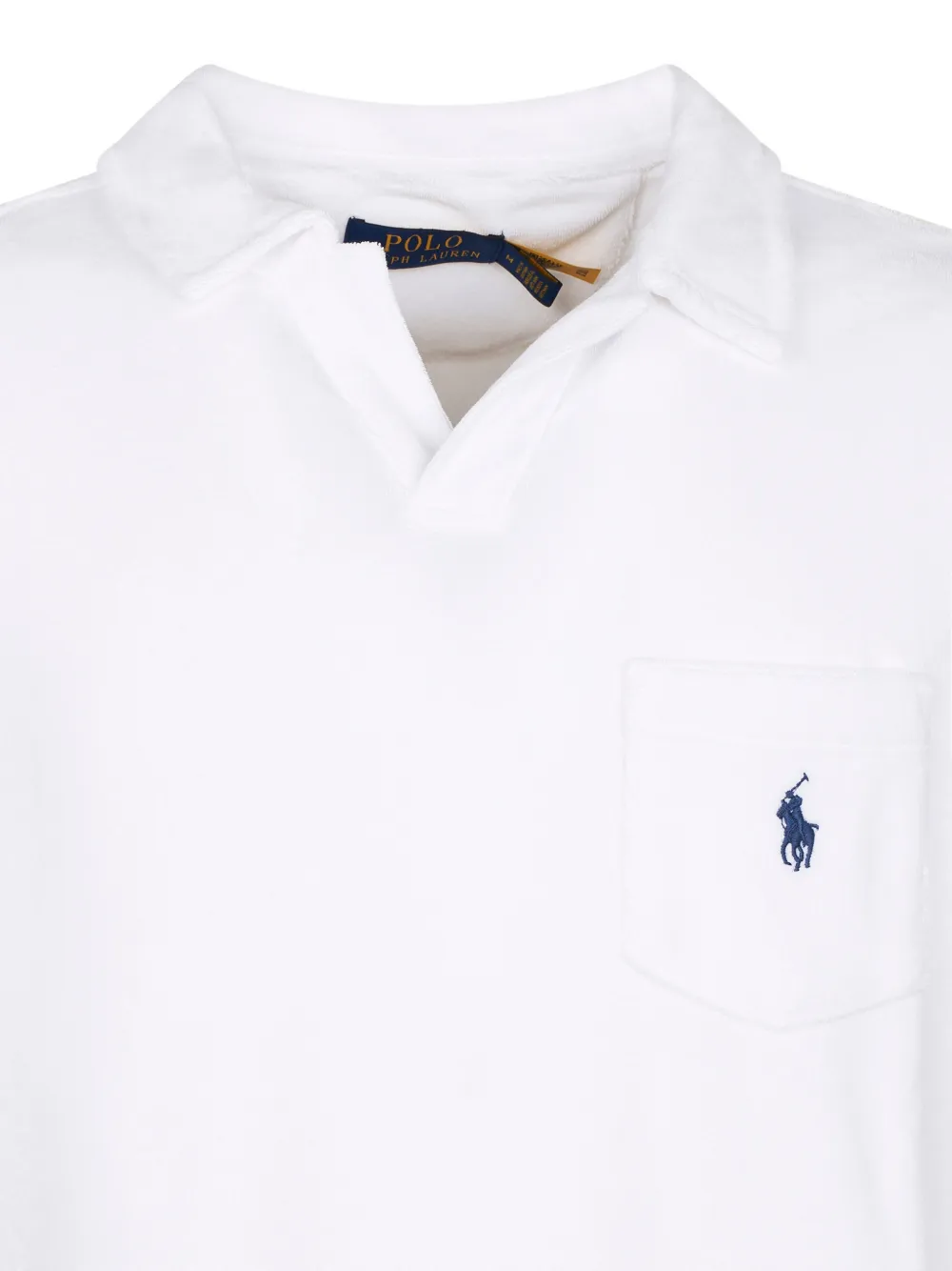 Polo Ralph Lauren Poloshirt van badstof en zak Blauw
