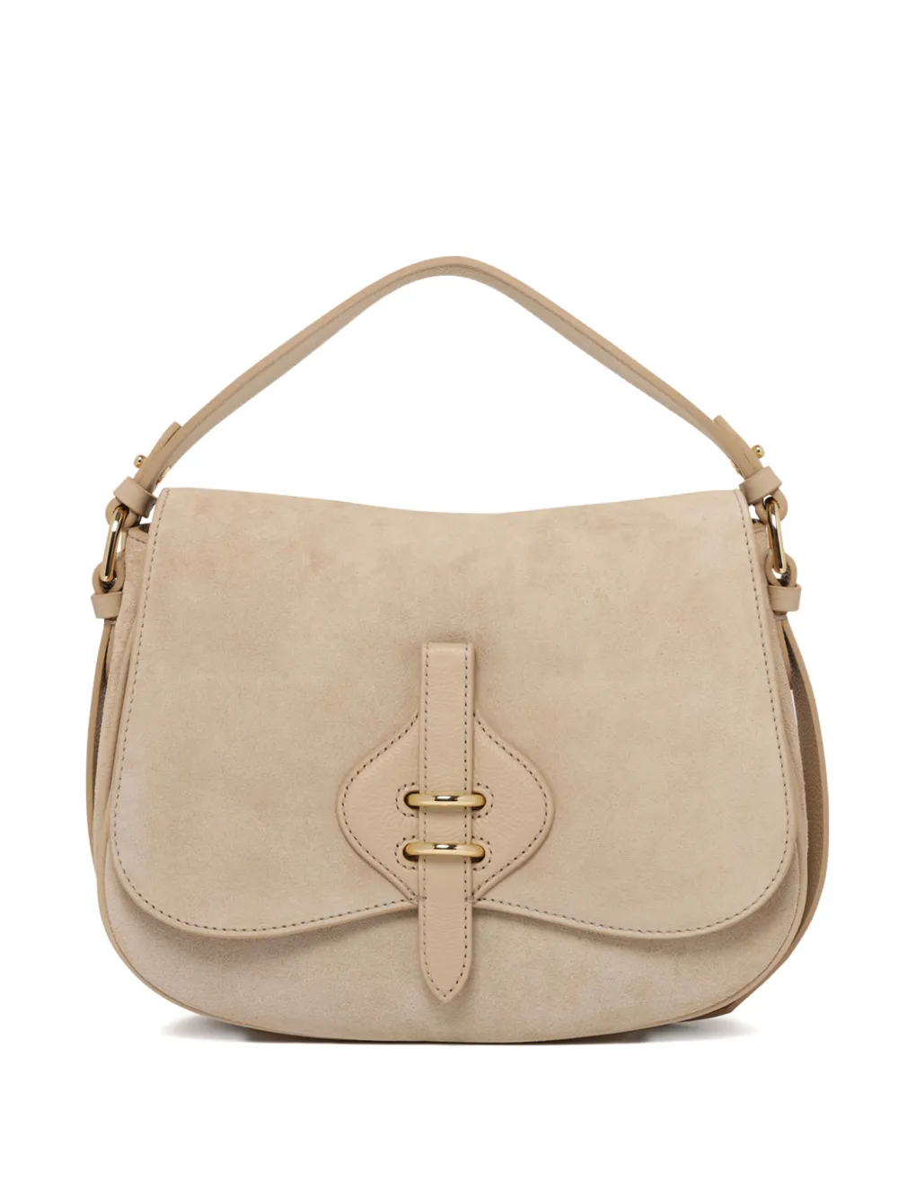 Coccinelle medium Mavery buckle-detail cross body bag - Toni neutri